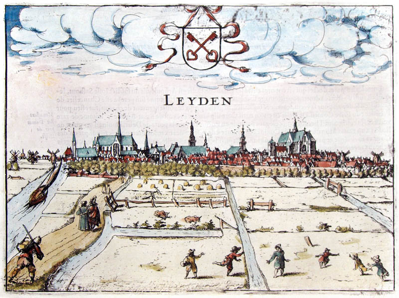 Gezicht op Leiden 1613 Guiccardini